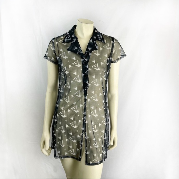Jodi Michaels Vintage Sheer 90s blouse - Picture 1 of 9